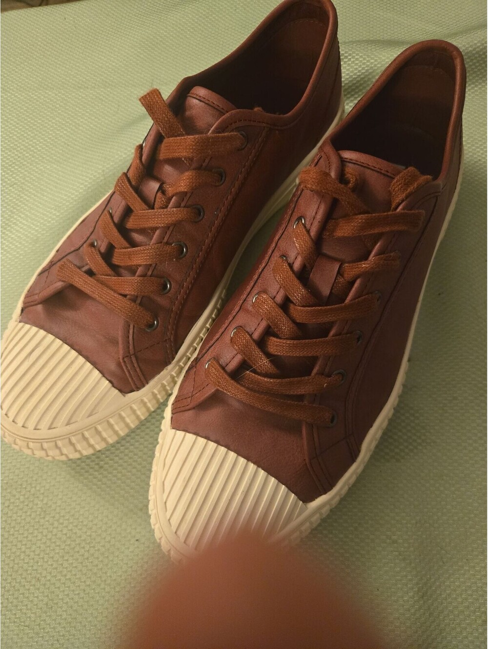INC International Concepts Lorenzo Men's Brown Vegan Leather Sneakers Size 11M
